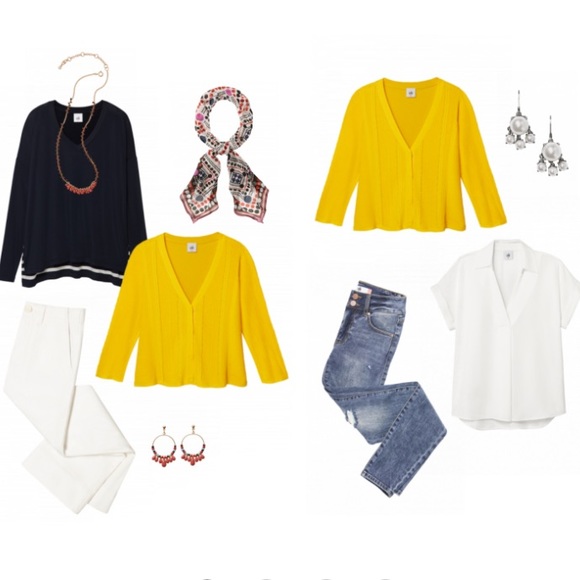 cabi NWOT Sunny Sweater, Blazing Yellow, SMALL, Spring 2020 - Picture 5 of 5